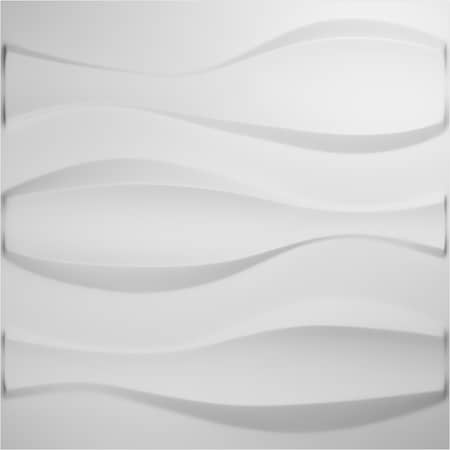 Thompson EnduraWall Decorative 3D Wall Panel, White, 19 5/8W X 19 5/8H